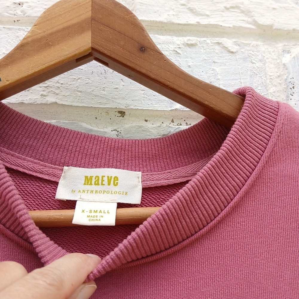 Anthropologie Maeve Layered Tunic Sweatshirt - Picture 5 of 8